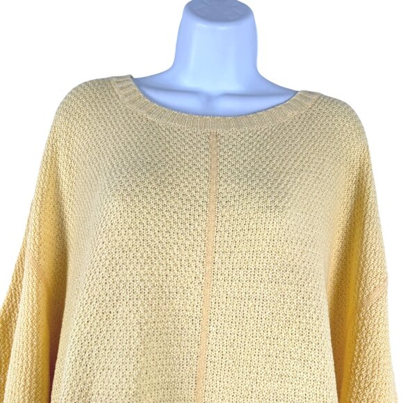 Habitat Summer Pocket Poncho Sweater‎ M/L Daisy Yellow Oversized NWT FS-1366 - Picture 4 of 11
